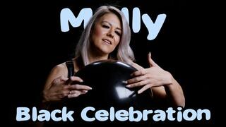 1711 Black Celebration balloons blonde Melly Bikini nailpop