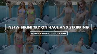 NSFW Bikini Try On Haul and Stripping with Ivy Maddox