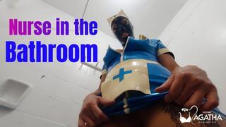 Nurse in the bathroom