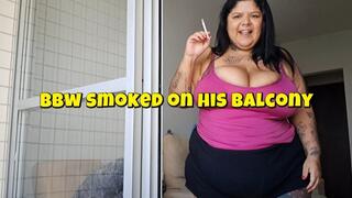 Bbw smoked on his balcony by Turbinada