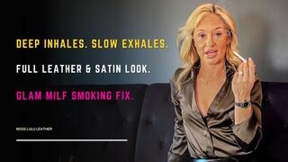 Glam MILF Deep Inhale Session | Leather Boots & 100s Cigarette Intense Drag Ritual - Miss Lulu Leather MP4 HD