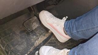 Snowy fun in puma sneakers