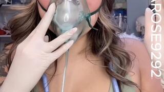 SHOW & TELL OXYGEN MASKS COLLECTION as many of you know I have a HUGE medfet collection and I don’t think have really shown you my collection of oxygen mask! Watch me go through each mask and try them on and breath through while wearing extra small..