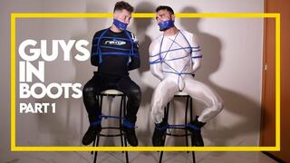 Guys in Boots - Part 1 (1080p) Gay Bondage - Gay Domination - Lycra - Boots - Neoprene - Gagged - BDSM