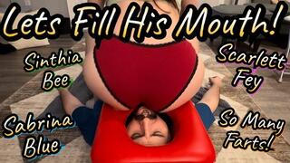Mouth Farting Madness! - Sabrina Blue - Scarlett Fey - Sinthia Bee - Remastered - 2024 Original!