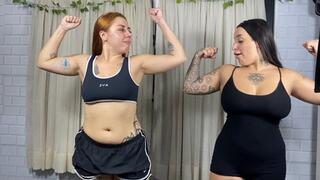 Brunette and Redhead in a Nose Fight CLIP 1 by Ariel and Sasha - CAM FULL HD