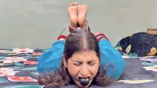 TV Remote War, Gagged beautiful Wife Faces Hard Bastinado Punishment | Brutal Remote Fight Ends In Strict Husbands Bastinado Discipline