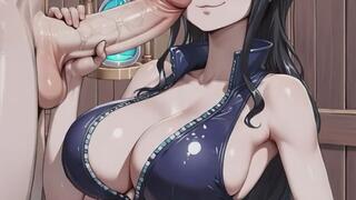 One Piece Fanimation - Blowjobs, Handjobs, Footjobs, Cumshots, Facials, Big tits, Hentai, Nami, Perona, Nico Robbin, Anime, GFTJ, Girls Finish, Cum