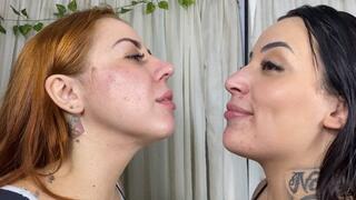Brunette and Redhead in a Nose Fight CLIP 2 by Ariel and Sasha - CAM FULL HD