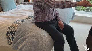 Window Dressing Part 1 - Much to her husband’s disapproval and gets a good over the knee spanking for her troubles.