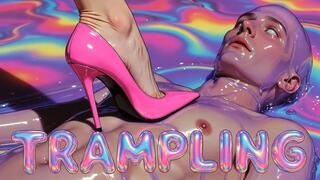 Barefoot Trampling CBT - Party Games Stomps & Erotic Female Domination