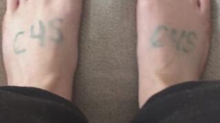 TOUCHDOWN TELEGRAM SITTING ON THE COUCH RELAXING