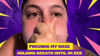Pinching my nose - Red and Puffier Cheeks