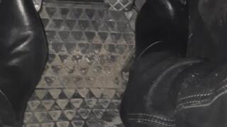 Leather Pants and Pointy Boots Pedal Pump