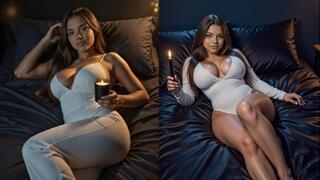 Sky Boom Hot Wax Paraffin Dripping & Hard Fucking on Juan Stone Oiled Body - BDSM Wax Play