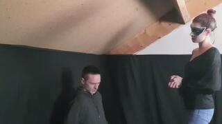 She gives him some powerfull face slapping