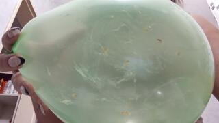 My green snot for my balloon