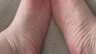 BOTTOMS OF MY SINKY FEET TOUCHDOWN TELEGRAM