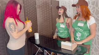 Barista Bellybutton Worship - Dakota Quinn & Sunnie Soliel HIDEF