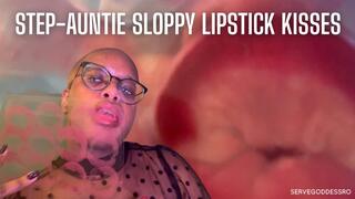 Step-Auntie Sloppy Lipstick Kisses - Royal Ro ebony lips plexiglass kisses hd mp4 1080p