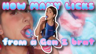 How Many Licks From A Gen Z Brat