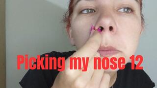 Picking my nose 12
