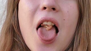 Adorable angel-face chews and eats a tiny lilliputian, fc146x 1080p