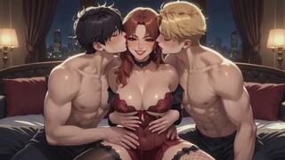 Bisexual Encouragement Fantasies #3B: Pushing You into His Embrace (Animated)