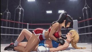 Female Boxing Fantasies #3B: Gloves of Forbidden Desire (Animated)