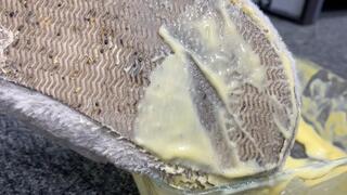 Lick custard off my feet, then lick it off my dirty slippers