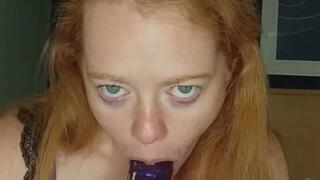 Deep Throat Dildo by RedheadNextdoorUK
