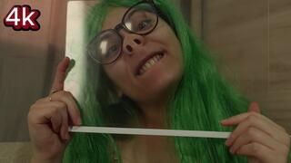 Pig Nose Fetish Face Glass Against Mouth and Tongue 4k