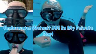Underwater Wetsuit JOI In My Private Pool - MP4