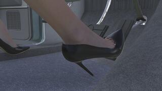 1975 Ford LTD Landau Cranking Template - Lady T in Stiletto Pumps 1080p