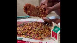 Ethnic Feet with molasses & fruit loops