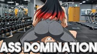 Ass Fetish Domination - Rika Sits & Humiliates You in the Gym