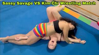 Sassy Savage VS Kim Chi Wrestling Match: Loser Kisses Winner’s Muscles!