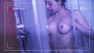 Tape 011 (B): Hidden voyeur films her showering and masturbating