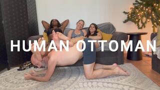 MISTY ADDAMS GETS A HUMAN OTTOMAN