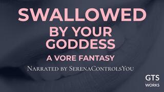 Swallowed by Your Goddess - Giantess Vore POV Audio - Cruel JOI Humiliation - Digested Alive by GTS Works