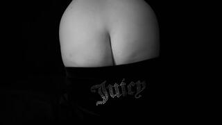 Juicy Couture Pants Pulled Down and Vibrator Orgasm