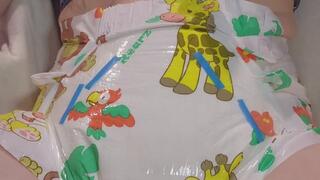 Wetting rearz safari diaper twice in chair