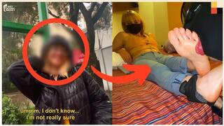 Rain-Soaked 19yo Swedish Blonde Lets Me Devour Her Perfect Long White Toes! ASMR Foot Worship Sounds - Foot Worship PickUp Vol. 18