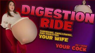 Digestion Ride - Shrinking, Swallowing, and Digesting Your Wife as I Ride Your Cock