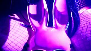 Boot & Fishnet Tease - Slow Self Touch in Violet Lighting