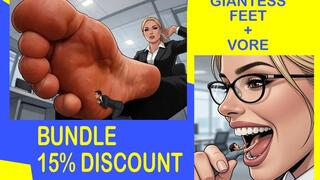 Cruel Blonde Giantess Boss Office Bundle – Vore & Crush Animation Collection (15% OFF)