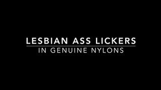 Lesbian ass lickers in genuine nylons - medium resolution