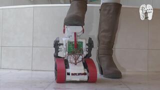 Electrical Toy Robot for Christins worn Boots