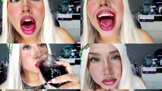 Pov: Giant Dark Elf Queen Burping Over You