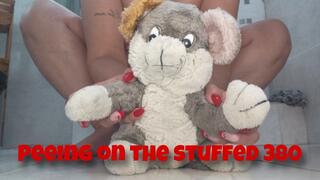 Peeing on the stuffed 380